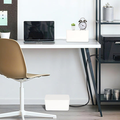 1 Piece Cable Organizer Box White Multifunctional Cable Management Solution V1258-DP02-BOL-587