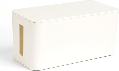 1 Piece Cable Organizer Box White Multifunctional Cable Management Solution V1258-DP02-BOL-587