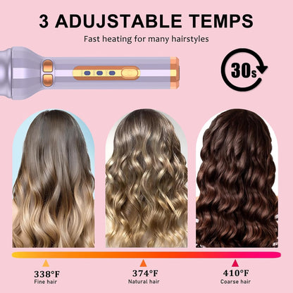 1 Piece Automatic Curling Iron Hair Curler Styling Tool Purple V1258-DP02-BOL-591