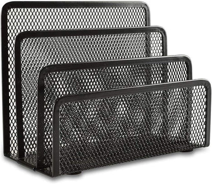 Black Metal Organizer Bins for Bookkeeper - 1 Piece Storage Solution V1258-DP02-BOL-595
