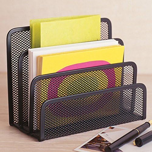 Black Metal Organizer Bins for Bookkeeper - 1 Piece Storage Solution V1258-DP02-BOL-595