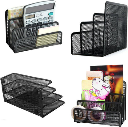 Black Metal Organizer Bins for Bookkeeper - 1 Piece Storage Solution V1258-DP02-BOL-595