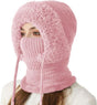 Women's 3-in-1 Beanie with Neck Protection One Size Pink V1258-DP02-BOL-598