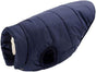 Winter Dog Coat Warm Pet Jacket for Cold Weather Marine Blue Size M V1258-DP02-BOL-599
