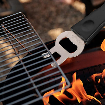 1 Piece Cast Iron & Stainless Steel Grill Lifter Tool - Heavy Duty BBQ Accessory for Safe Grill Movement V1258-DP02-BOL-6
