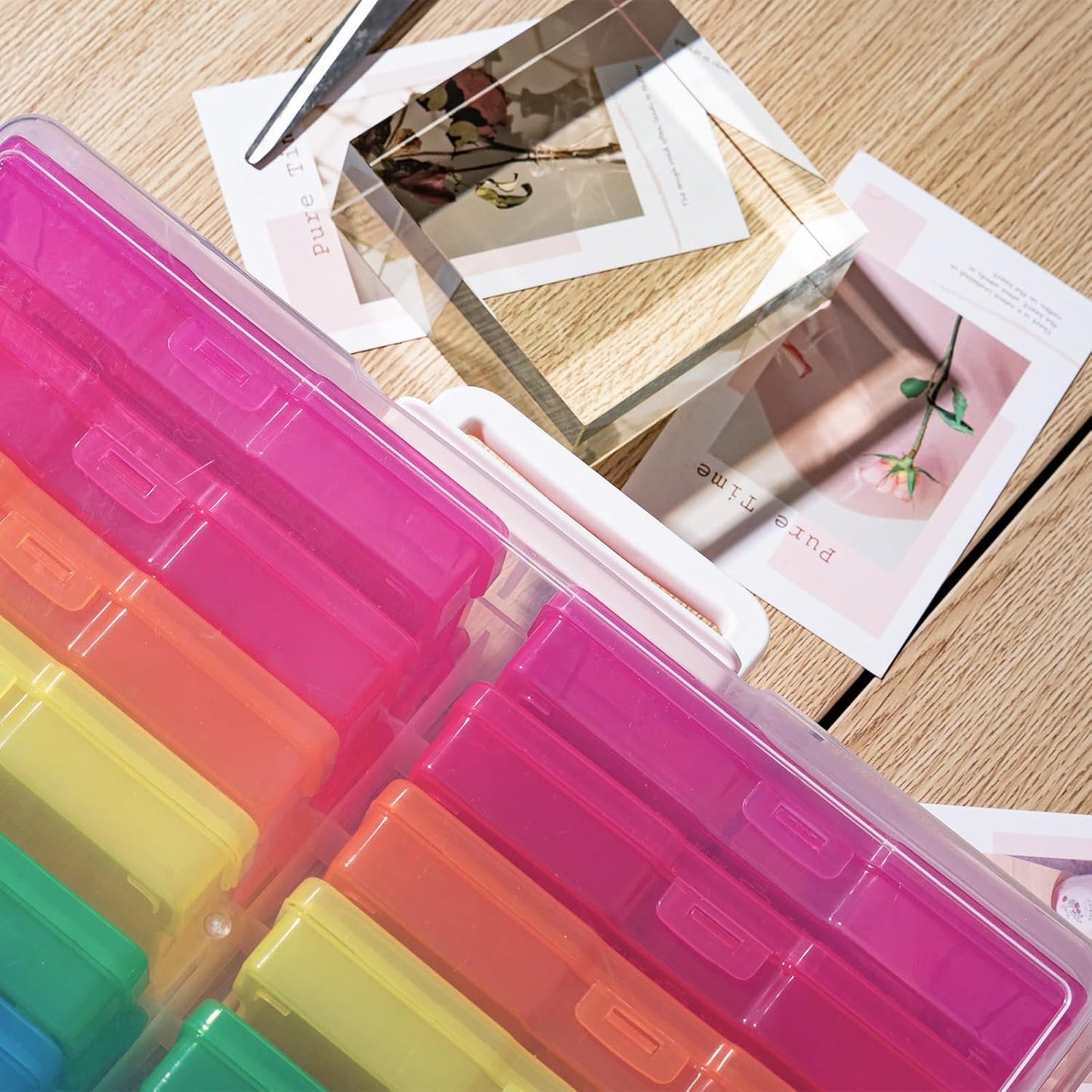 Photo Album Organizer 4x6 Inch Colourful Photo Storage Set V1258-DP02-BOL-605
