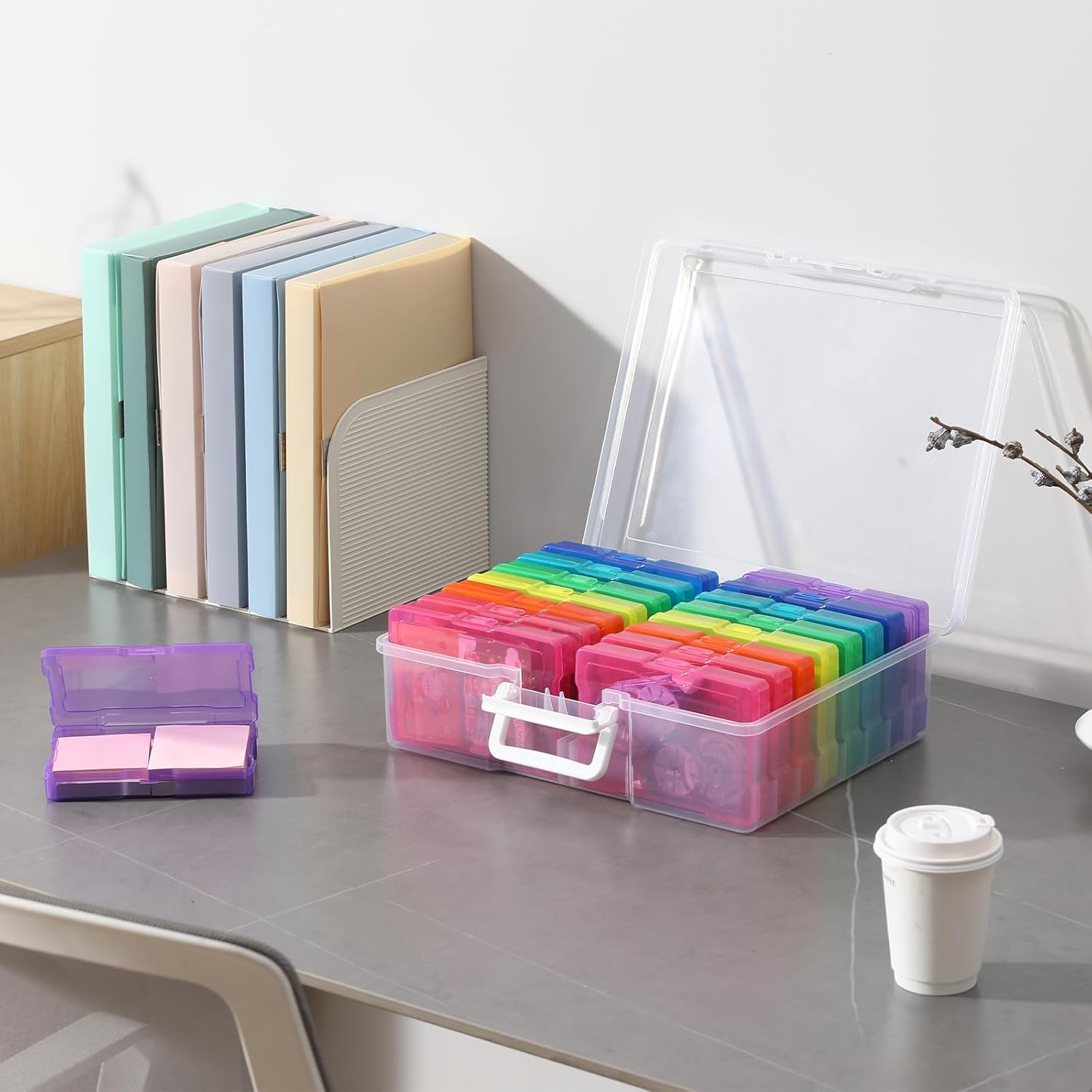 Photo Album Organizer 4x6 Inch Colourful Photo Storage Set V1258-DP02-BOL-605