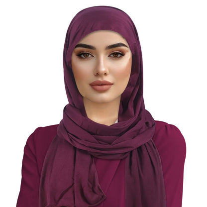 Women's Cotton Headscarf Turban Hat Dark Red 1 Piece V1258-DP02-BOL-607