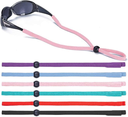 Adjustable Lightweight 6-Pack Eyewear Retainers Sports Sunglass Straps Holder V1258-DP02-BOL-619