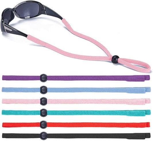 Adjustable Lightweight 6-Pack Eyewear Retainers Sports Sunglass Straps Holder V1258-DP02-BOL-619
