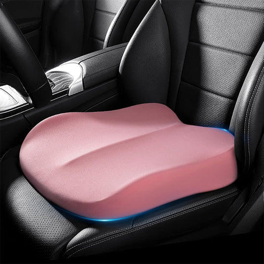 Memory Foam Car Seat Cushion 42x42x10cm Pink - Comfortable Support for Auto Seats V1258-DP02-BOL-629