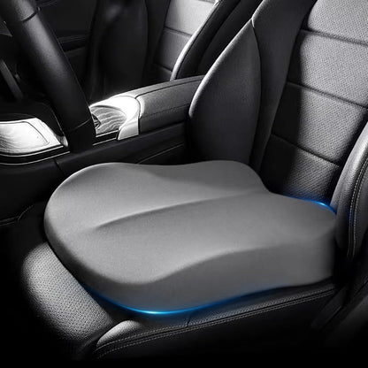 Memory Foam Car Seat Cushion 42x42x10cm Grey - Comfortable Support for Car Seats V1258-DP02-BOL-632