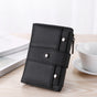 Women's Faux Leather Wallet Clutch Purse Black One Piece V1258-DP02-BOL-636