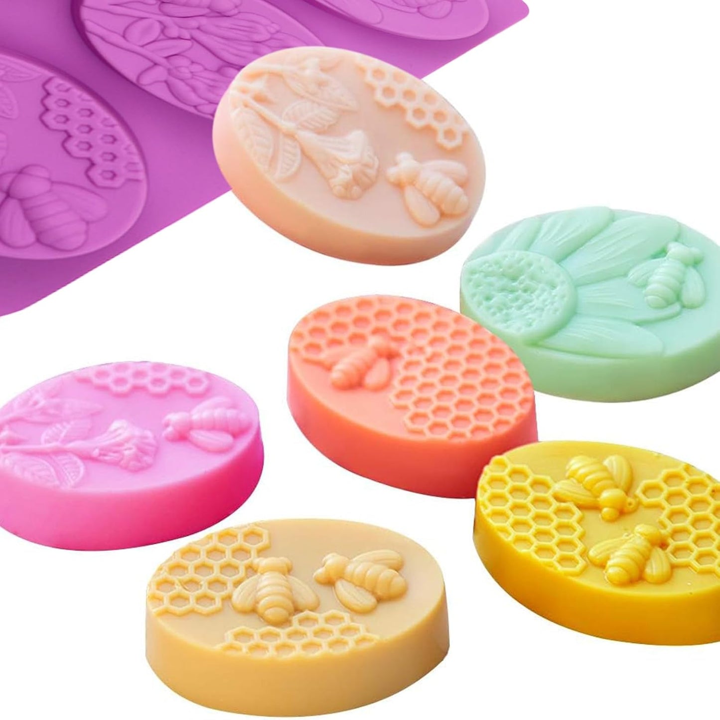 Silicone Molds for Making Candles and Soap - Purple - 2 Pieces V1258-DP02-BOL-639