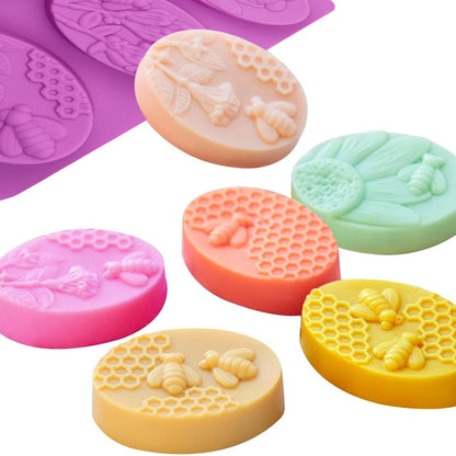 Silicone Molds for Making Candles and Soap - Purple - 2 Pieces V1258-DP02-BOL-639
