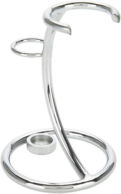 Men's Stainless Steel Silver Razor Holder - Shaving Brush Stand V1258-DP02-BOL-644