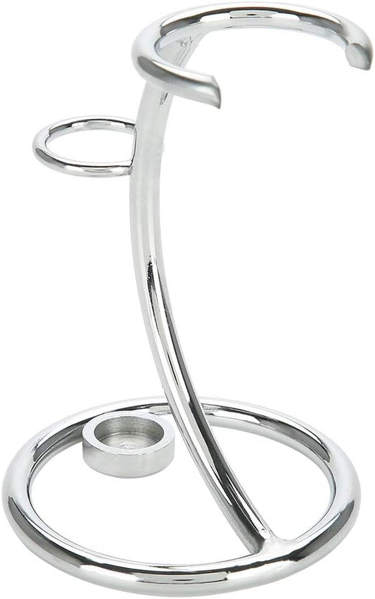 Men's Stainless Steel Silver Razor Holder - Shaving Brush Stand V1258-DP02-BOL-644