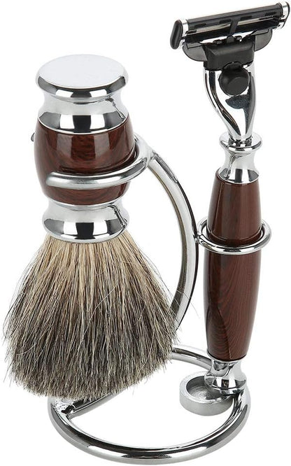Men's Stainless Steel Silver Razor Holder - Shaving Brush Stand V1258-DP02-BOL-644