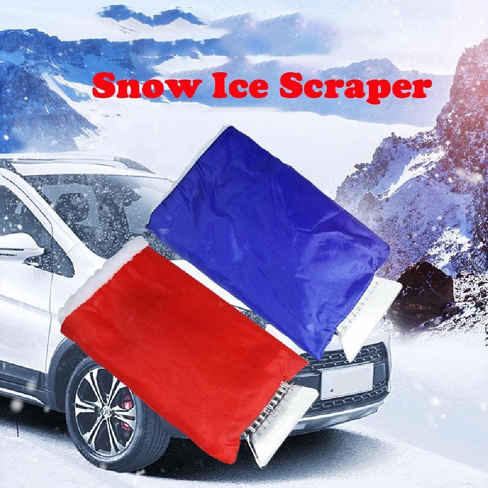 2 in 1 Car Ice Scraper and Window Cleaner Set Red and Blue 2 Pieces V1258-DP02-BOL-647