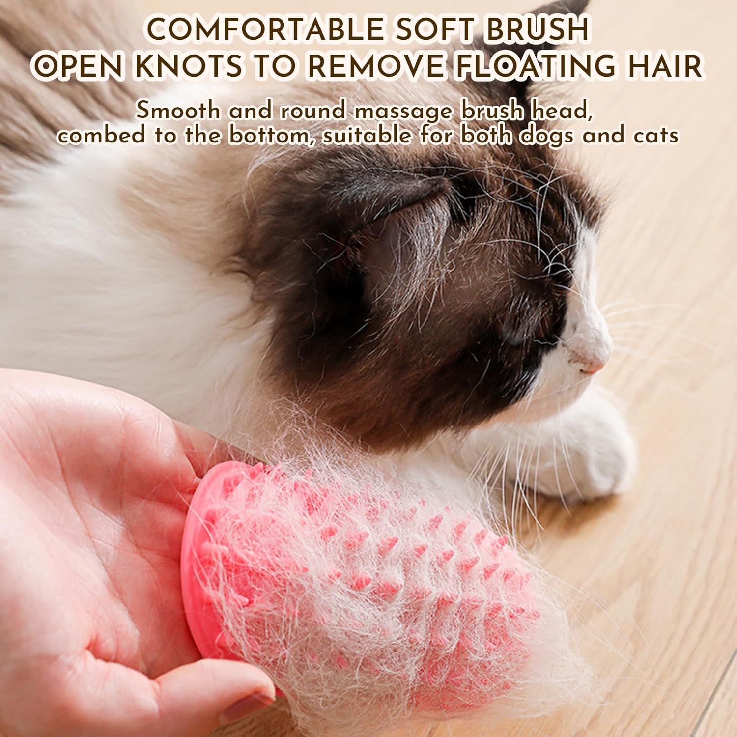 3 Pack Adjustable Silicone Massage Cat Grooming Brush Self-Cleaning Corner Wall Mounted Cat Scratching Comb V1258-DP02-BOL-65