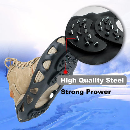 Non-Slip Spikes with 30 Teeth Strong Grip Size 36-41 Black 1 Pair V1258-DP02-BOL-656