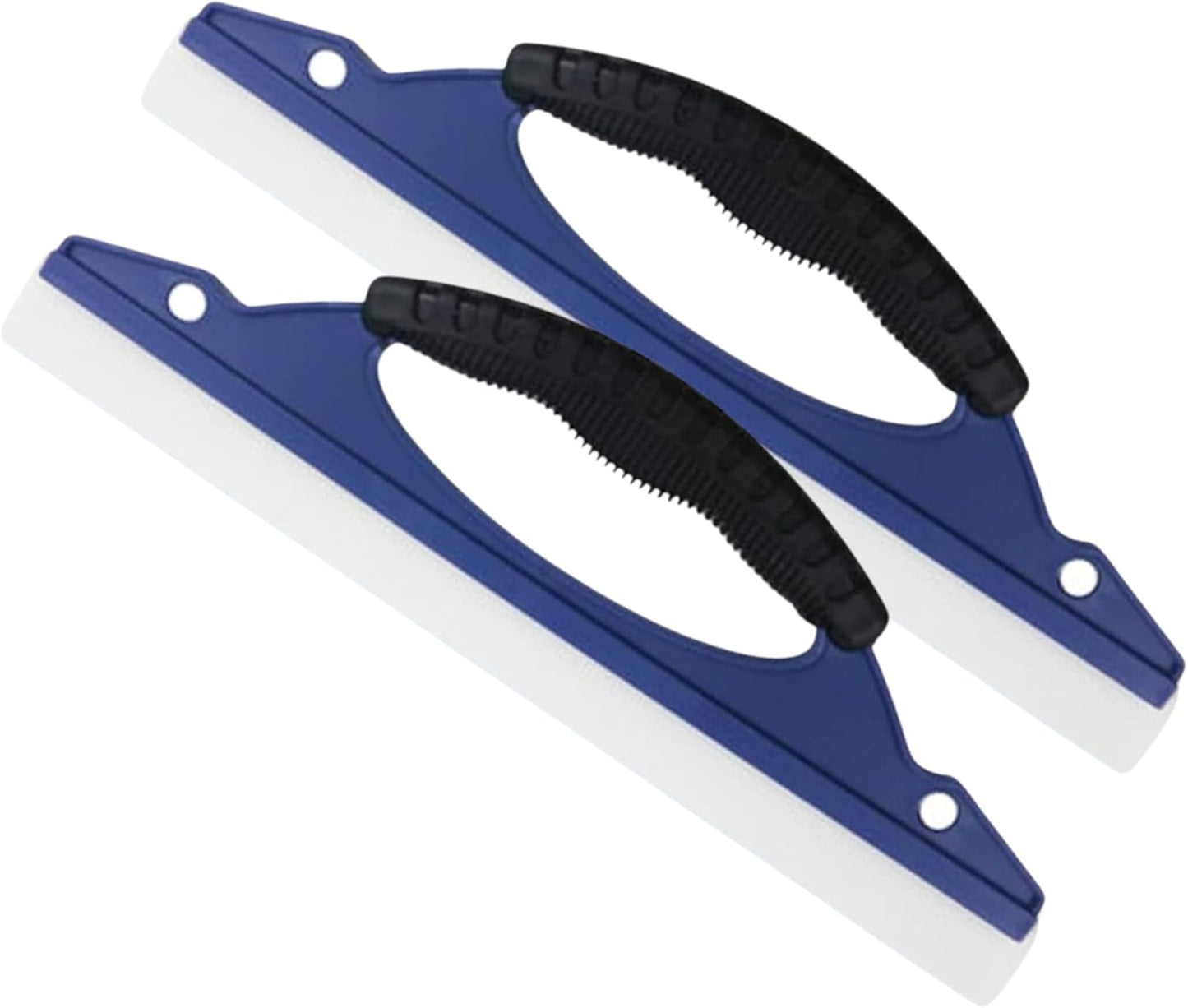 Blue Ice Scrapers 2 Pack - Windshield Ice Scraper for Car Windows - Snow and Ice Removal Tool V1258-DP02-BOL-658