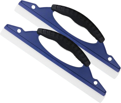 Blue Ice Scrapers 2 Pack - Windshield Ice Scraper for Car Windows - Snow and Ice Removal Tool V1258-DP02-BOL-658