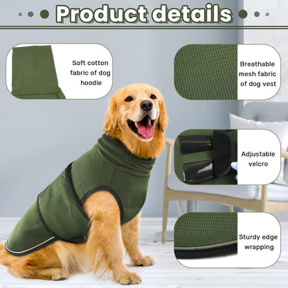Winter Dog Coat - Soft Adjustable Bodywarmer - Warm - Size M - Military Green V1258-DP02-BOL-662
