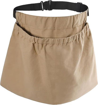 Adjustable Garden Apron with Pockets - Reusable Harvest Pouch for Fruit Picking - Portable Khaki Garden Tool V1258-DP02-BOL-669