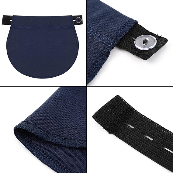 Adjustable Elastic Belly Bands 6 Pack - Maternity Support Belts for Pregnant Women - Black Grey White Dark V1258-DP02-BOL-679