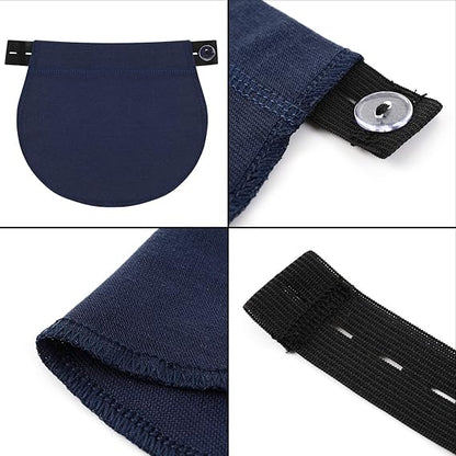 Adjustable Elastic Belly Bands 6 Pack - Maternity Support Belts for Pregnant Women - Black Grey White Dark V1258-DP02-BOL-679