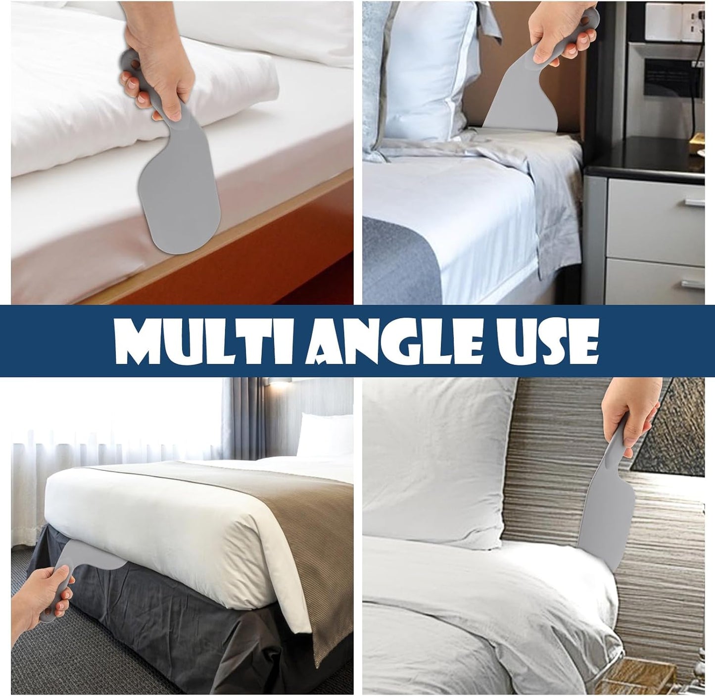 2 Pack 11.8 Inch Bed Sheet Clips Mattress Lifter Tool Durable Bed Making Assistant for Easy Sheet Changing V1258-DP02-BOL-68