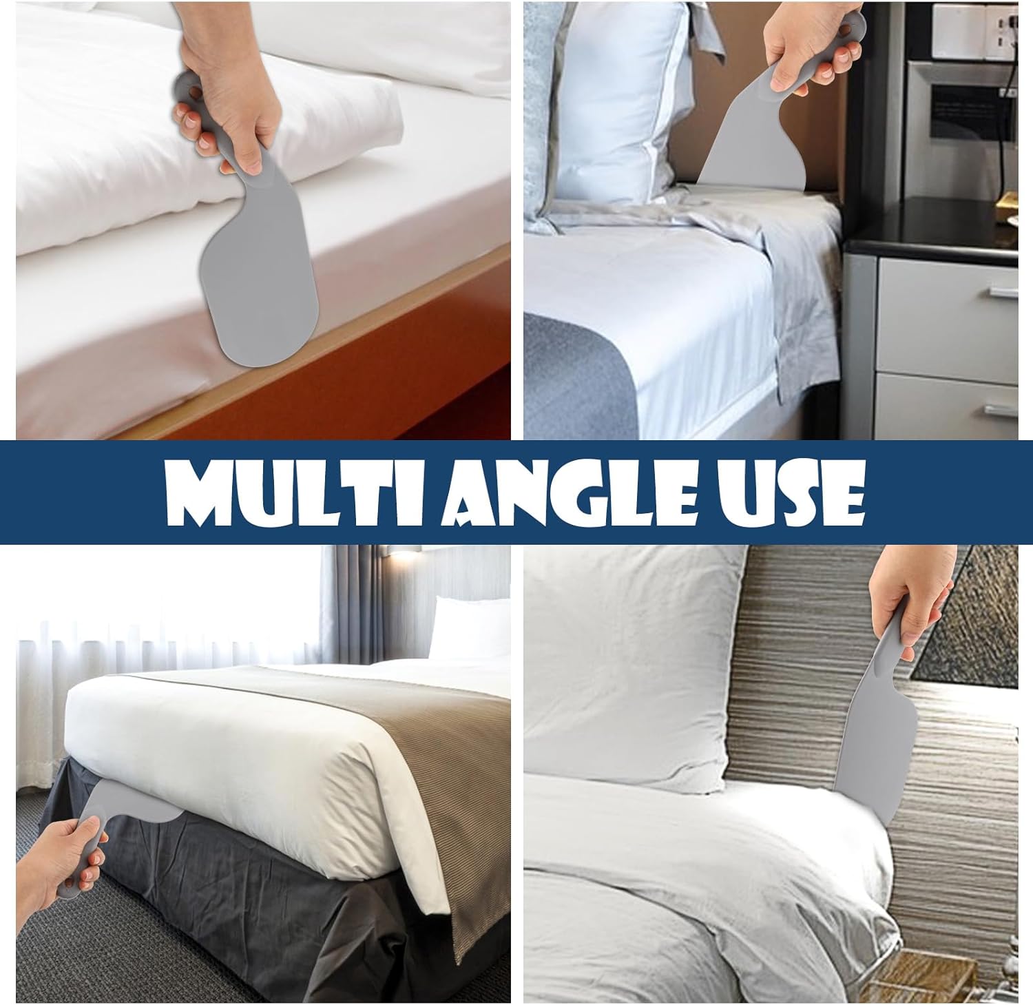 2 Pack 11.8 Inch Bed Sheet Clips Mattress Lifter Tool Durable Bed Making Assistant for Easy Sheet Changing V1258-DP02-BOL-68