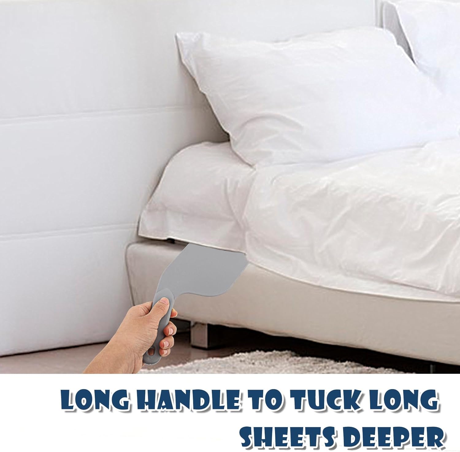 2 Pack 11.8 Inch Bed Sheet Clips Mattress Lifter Tool Durable Bed Making Assistant for Easy Sheet Changing V1258-DP02-BOL-68