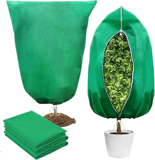 Winter Plant Frost Protection Covers 120x180cm Green 2 Pack Durable Garden Tree Shrub Cold Weather Shield V1258-DP02-BOL-686