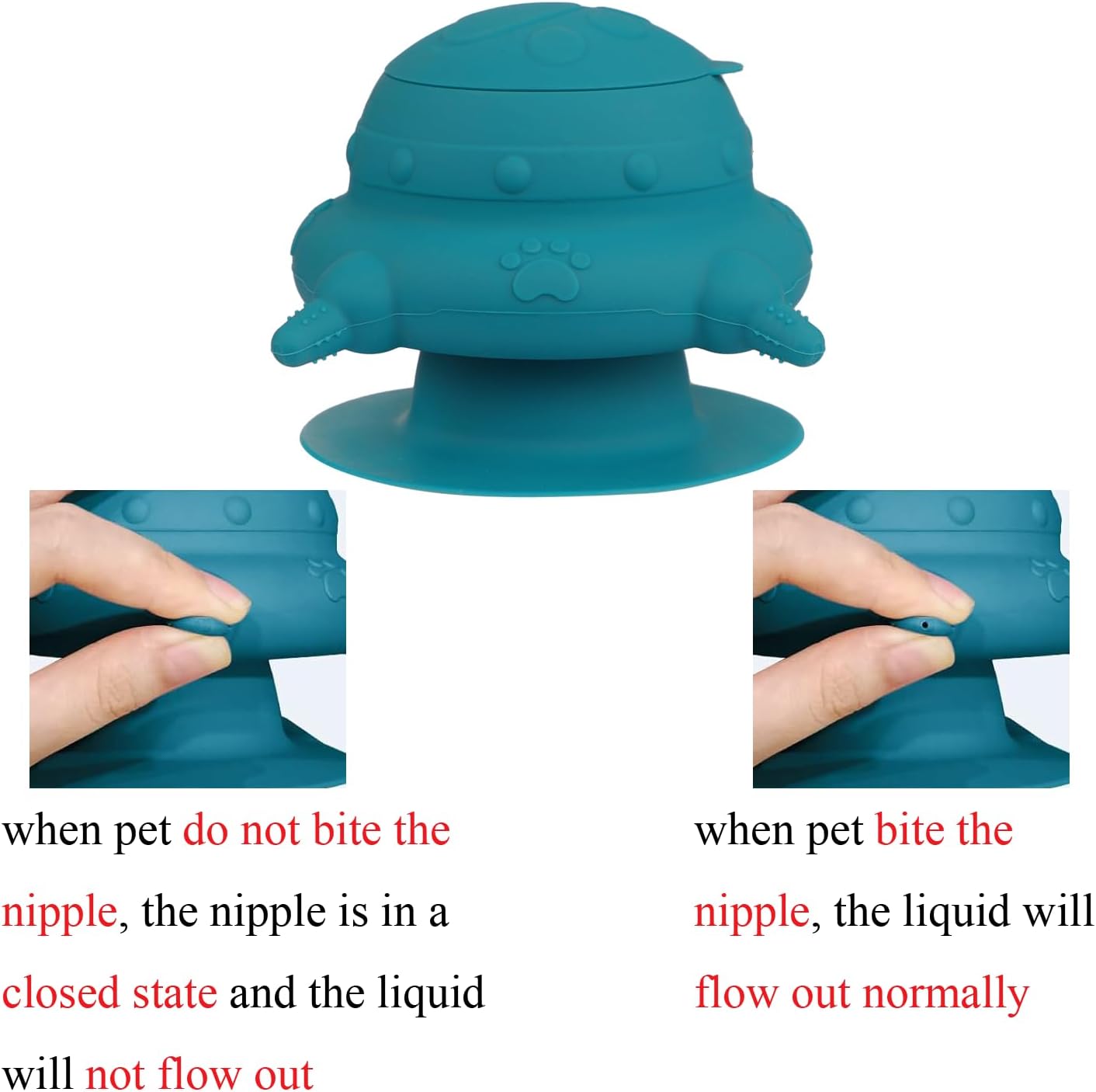 4 Teat Puppy Kitten Feeder Blue for Newborn Pets V1258-DP02-BOL-688