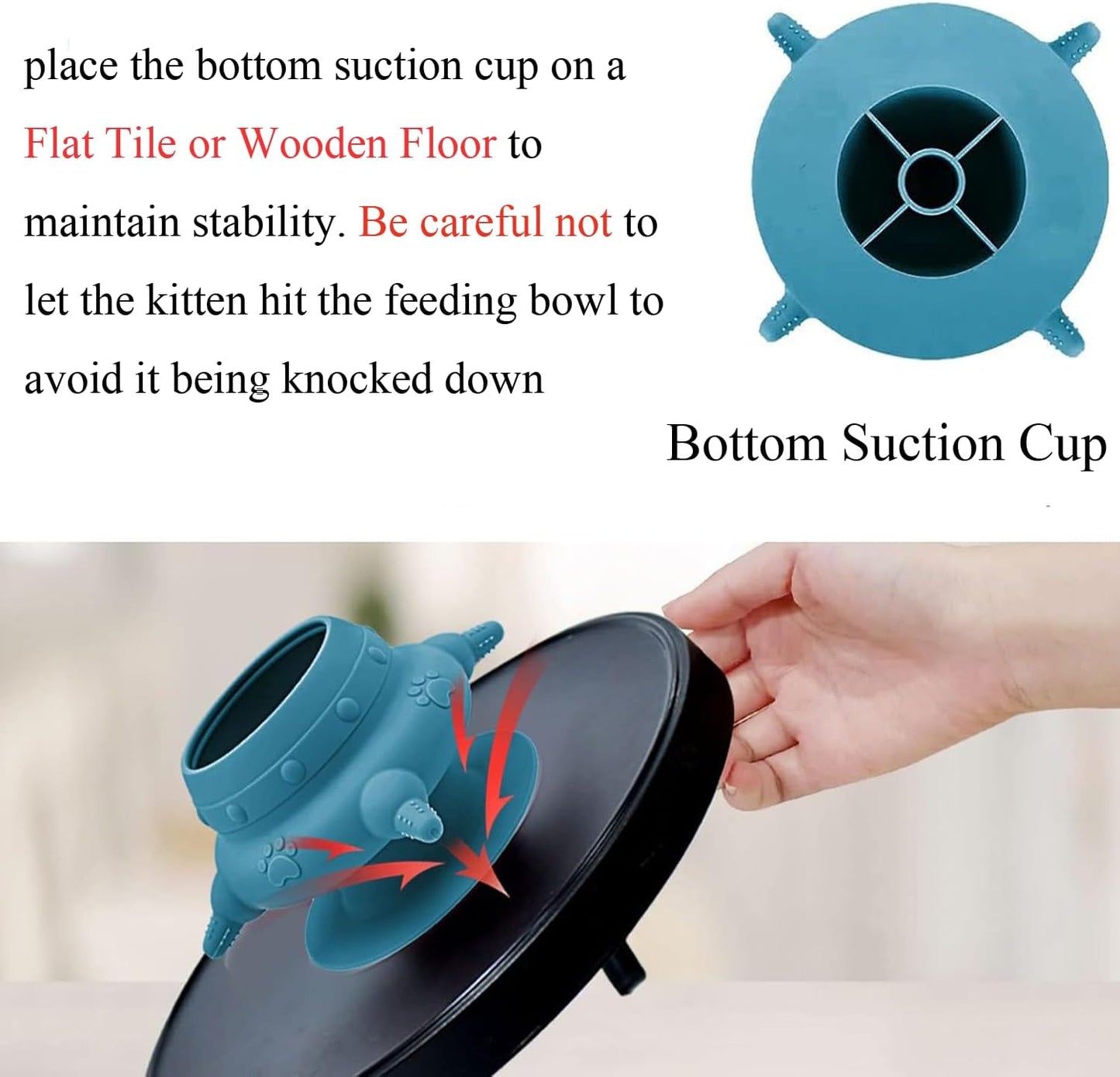 4 Teat Puppy Kitten Feeder Blue for Newborn Pets V1258-DP02-BOL-688