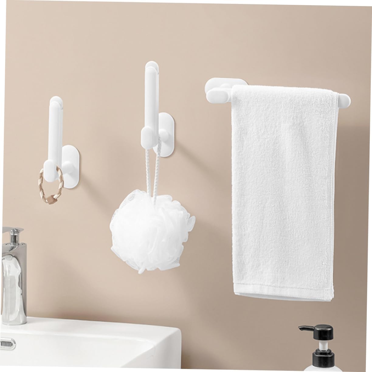 2 Pack Adjustable Hair Accessory Organizer with Hair Tie Holder White V1258-DP02-BOL-69