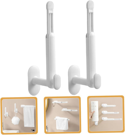 2 Pack Adjustable Hair Accessory Organizer with Hair Tie Holder White V1258-DP02-BOL-69
