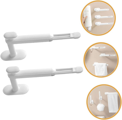2 Pack Adjustable Hair Accessory Organizer with Hair Tie Holder White V1258-DP02-BOL-69