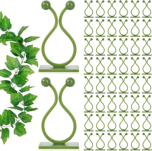 Green Plant Stem Supports for Indoor Use - Tall Plant Stakes for Monstera - Plant Anchoring Clips - 120 Pieces V1258-DP02-BOL-692
