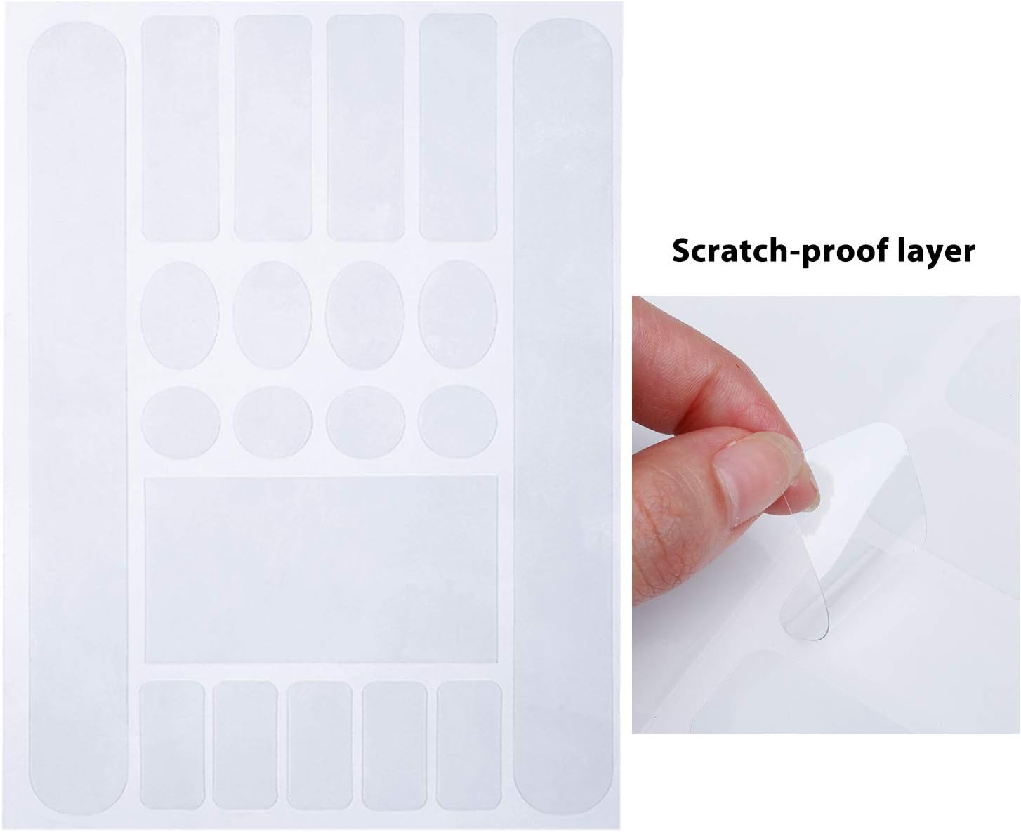 Bike Frame Protection Kit 3 Pieces Clear Anti-Scratch Invisible Protection Film White V1258-DP02-BOL-695