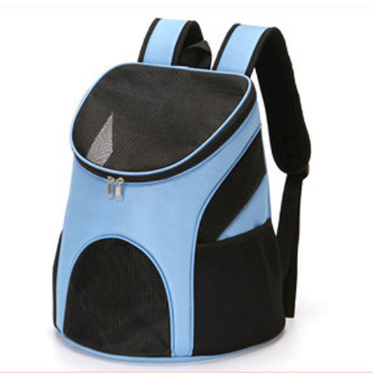 Pet Travel Carrier Backpack for Dogs and Cats Up to 8kg 36x31x45cm Blue V1258-DP02-BOL-699