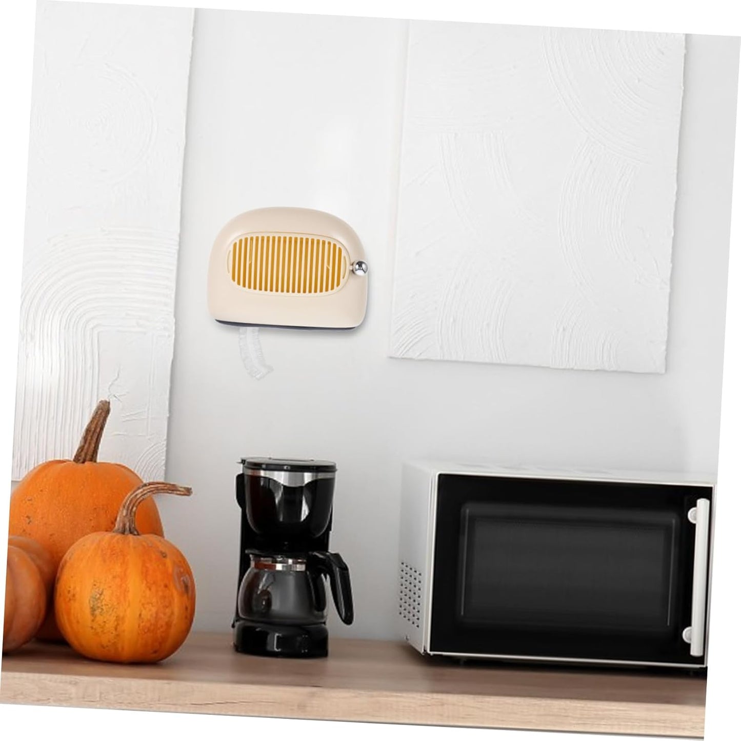 Wall-Mounted Pouch Dispenser - Multifunctional for Bathroom Kitchen Home - Yellow - 1 Piece V1258-DP02-BOL-70