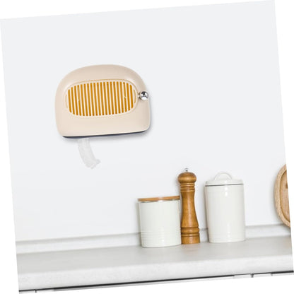 Wall-Mounted Pouch Dispenser - Multifunctional for Bathroom Kitchen Home - Yellow - 1 Piece V1258-DP02-BOL-70