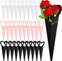 Flower Wrapping Paper 46.5x18cm White Pink Black 30 Sheets Gift Bouquet Packaging V1258-DP02-BOL-704