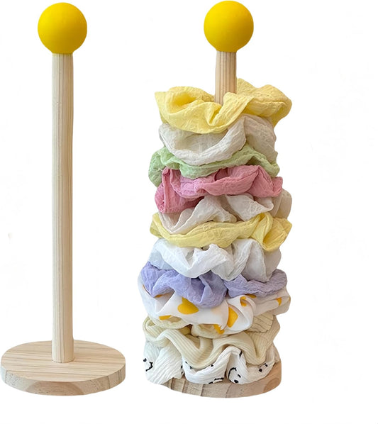 2 Pack Wooden Hairband Set - Hair Clip Holder Bracelet Hanger - Hair Accessories Storage Display for Girls V1258-DP02-BOL-71