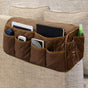 Armrest Organizer Car Storage Caddy with Phone Book Magazine Pen Holder 18.7x8.7x6inch Brown V1258-DP02-BOL-710