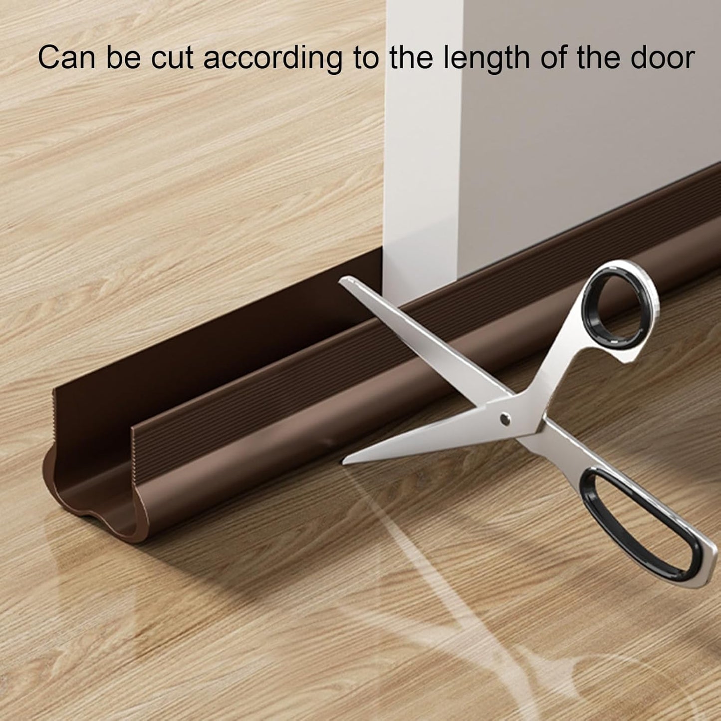 Adjustable Draft Stopper Door Strip Cushion Double Sided Draft Guard Insulation 93cm White V1258-DP02-BOL-711