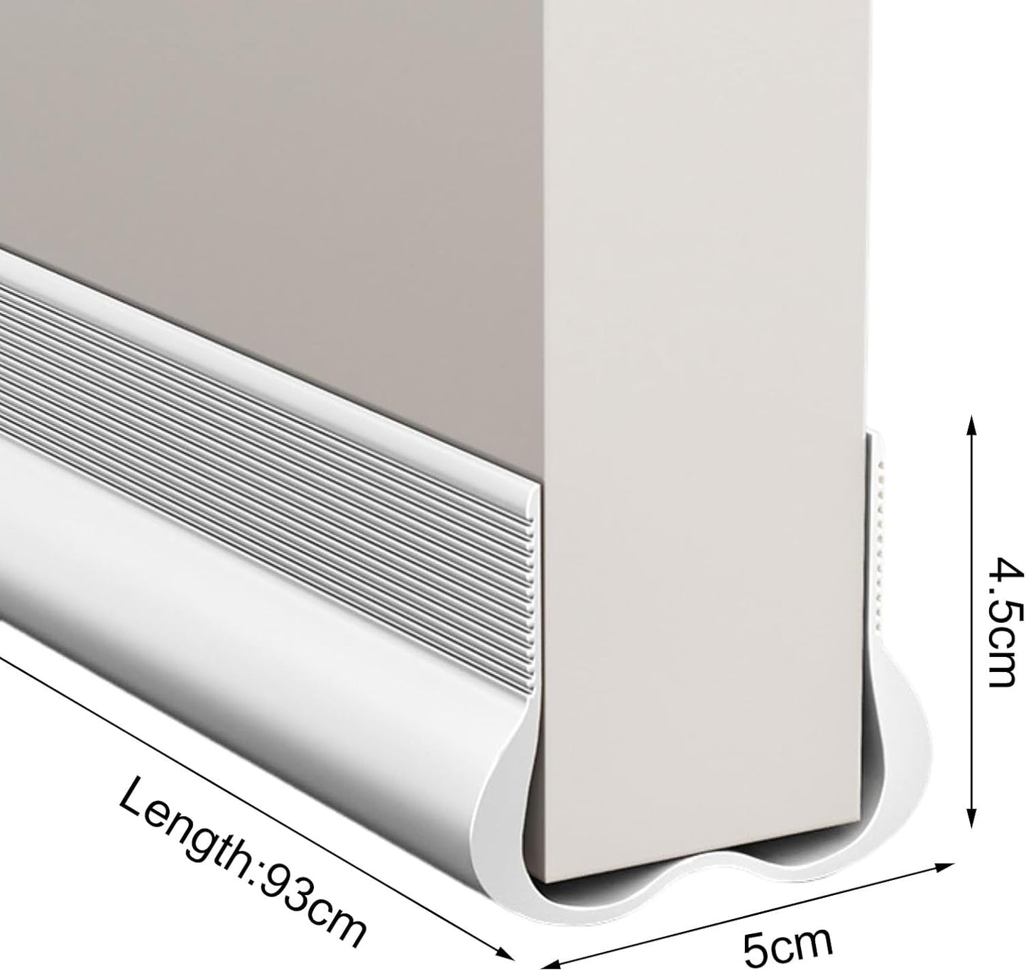 Adjustable Draft Stopper Door Strip Cushion Double Sided Draft Guard Durable Insulation 93cm Brown V1258-DP02-BOL-712
